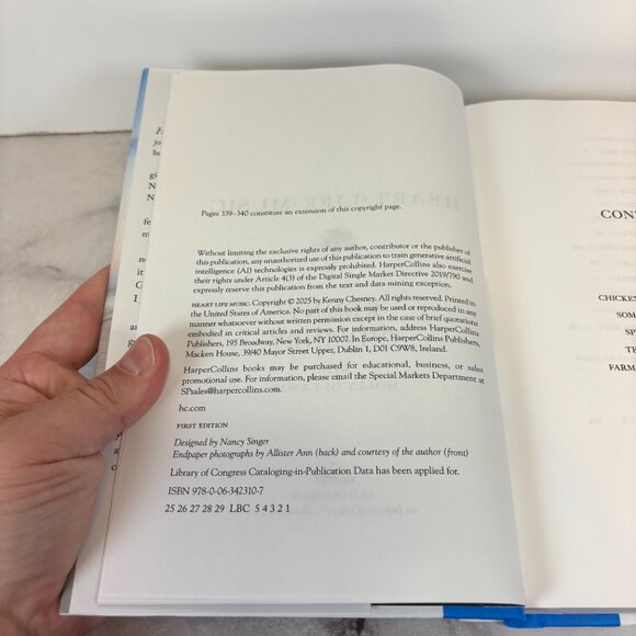 Kenny Chesney Signed First Edition Heart Life Music Autograph Book Tour Country - Picture 6 of 6